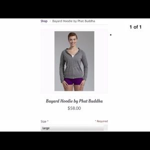 NWT hoodie by Phat Buddha Large